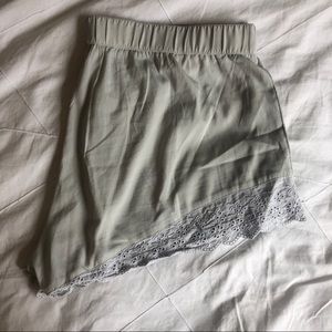 Lightweight lace pj shorts